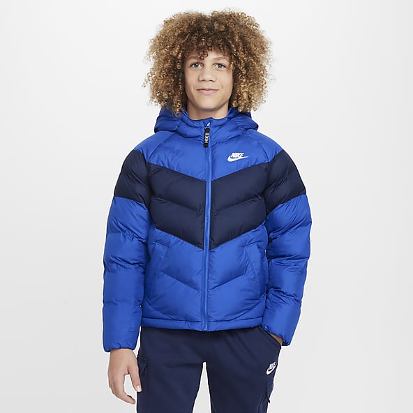 Nike blue winter jacket sale